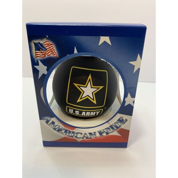U.S. ARMY -American‎ Pride Glass Blown Christmas Ornament,  NIB Holiday Decor - Picture 1 of 3